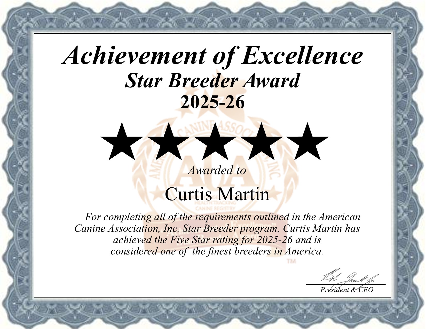 Curtis, Martin, dog, breeder, star, certificate, Curtis-Martin, Seneca Falls, NY, New York, puppy, dog, kennels, mill, puppymill, usda, 5-star, aca, ica, registered, Yorkshire Terrier